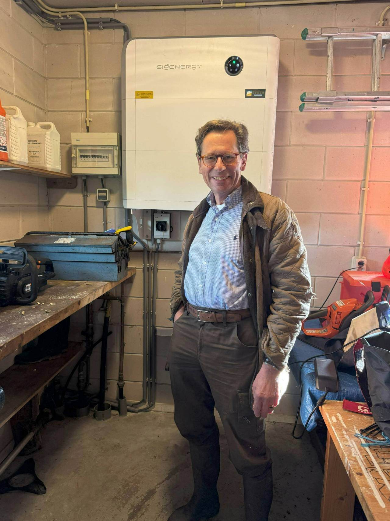 Tevreden klant voor thuisbatterij in schuur Sigenergy Lochem